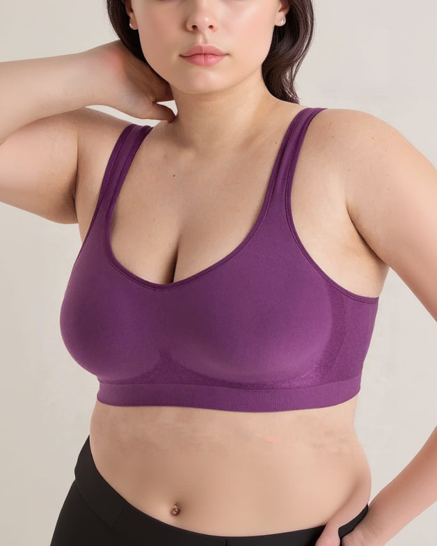Lumisensy® Plus Size Seamless Wireless Bra with Built-In Pads