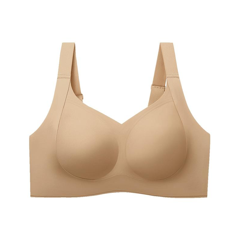 Wireless Push-Up Seamless Jelly Bra in Onyx Black - Cloud-Lift Support | Lumisensy