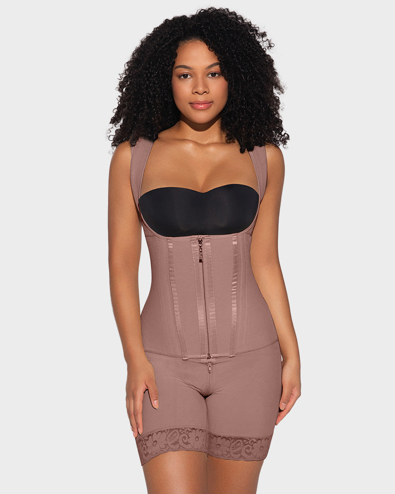 Slim Post-Surgery Compression Shapewear in Black - Tummy Control | Lumisensy