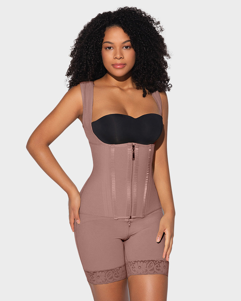 Slim Post-Surgery Compression Shapewear in Black - Tummy Control | Lumisensy