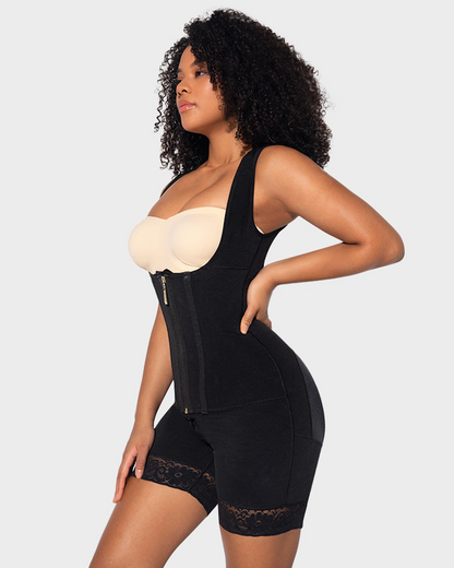 Slim Post-Surgery Compression Shapewear in Black - Tummy Control | Lumisensy