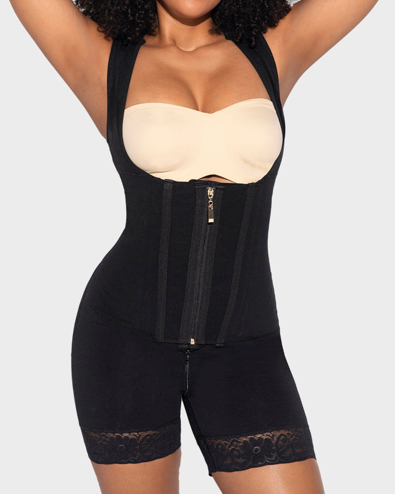 Slim Post-Surgery Compression Shapewear in Tan - Tummy Control | Lumisensy