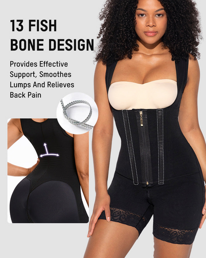 Slim Post-Surgery Compression Shapewear in Rosy Brown - Tummy Control | Lumisensy