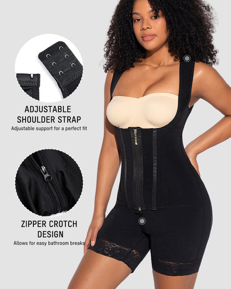 Slim Post-Surgery Compression Shapewear in Black - Tummy Control | Lumisensy