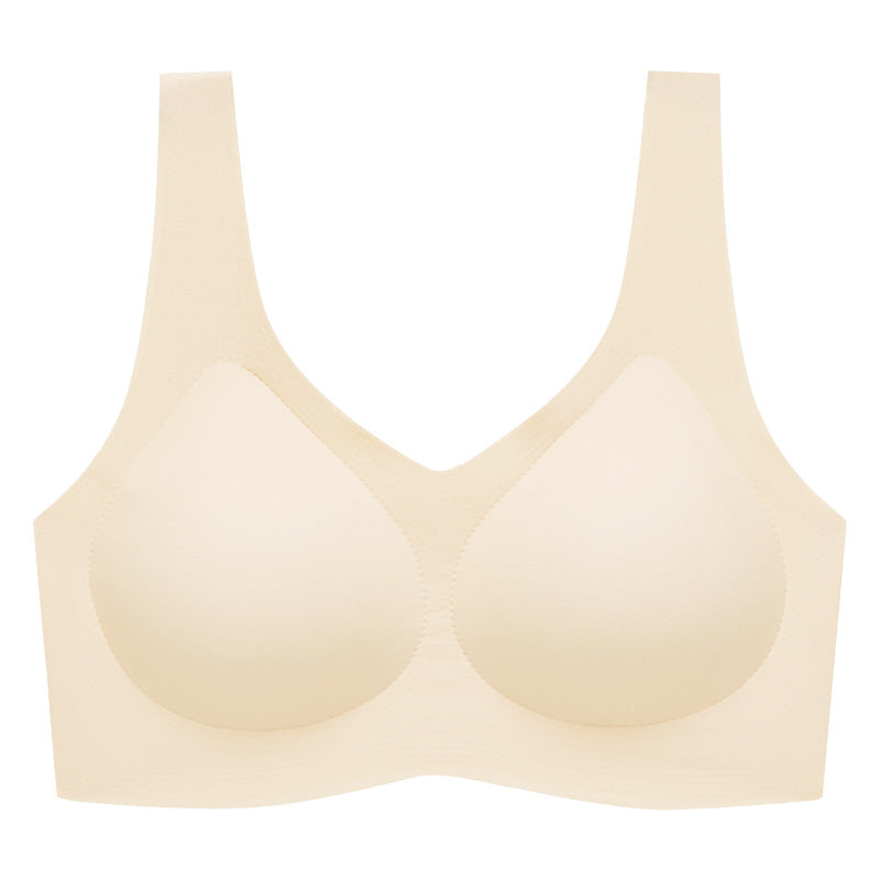 Seamless Wireless Full Coverage Bra in Nude - Wireless Comfort | Lumisensy