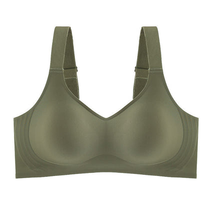 Wire-Free Push-Up Seamless Full-Cup Bra in Pink - Wireless Comfort | Lumisensy