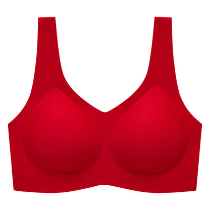 Seamless Wireless Full Coverage Bra in Light Blue - Wireless Comfort | Lumisensy