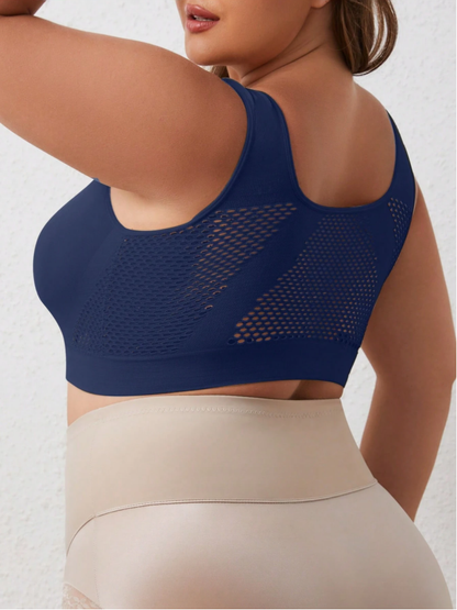 Lumisensy®  Plus Size Up to 5XL Curvy Breathable Hollow Out Wireless Bra (5 Pack)