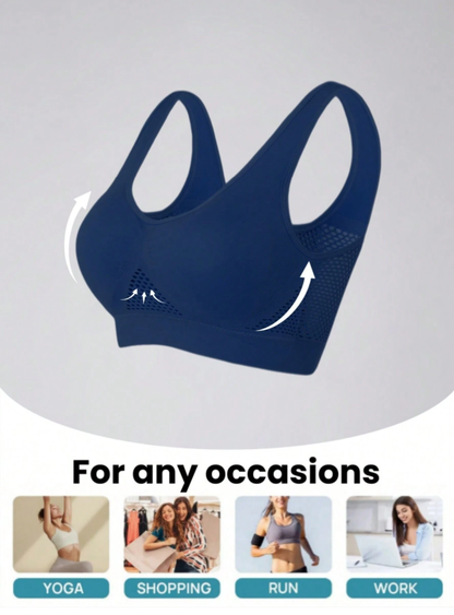Lumisensy®  Plus Size Up to 5XL Curvy Breathable Hollow Out Wireless Bra (5 Pack)