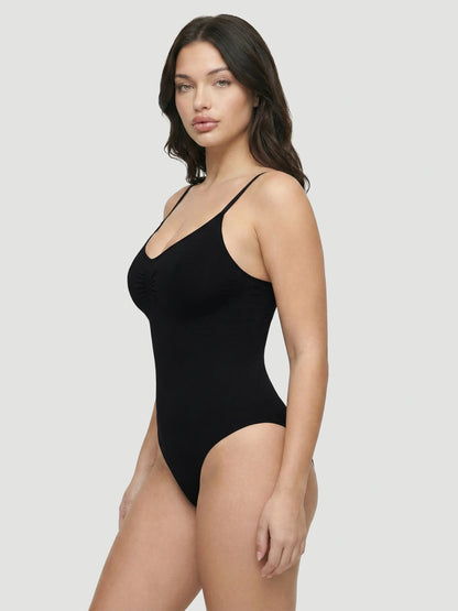 Seamless Sculpt Brief Shapewear Bodysuit in Black - Tummy Control | Lumisensy