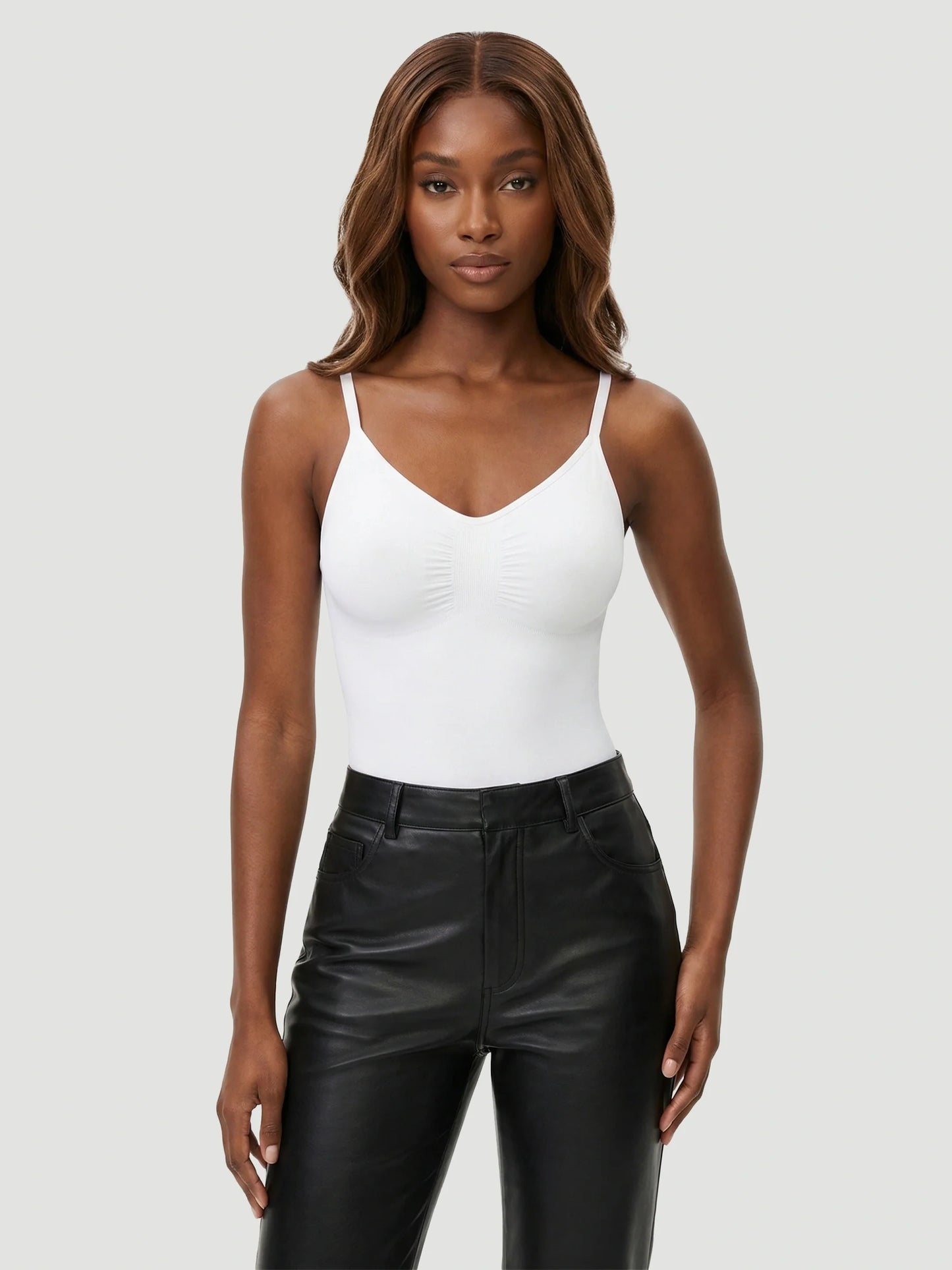 Seamless Sculpt Brief Shapewear Bodysuit in Beige - Tummy Control | Lumisensy