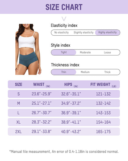 Lumisensy® Seamless High-Waist No Show Comfort Panties (6 Pack)