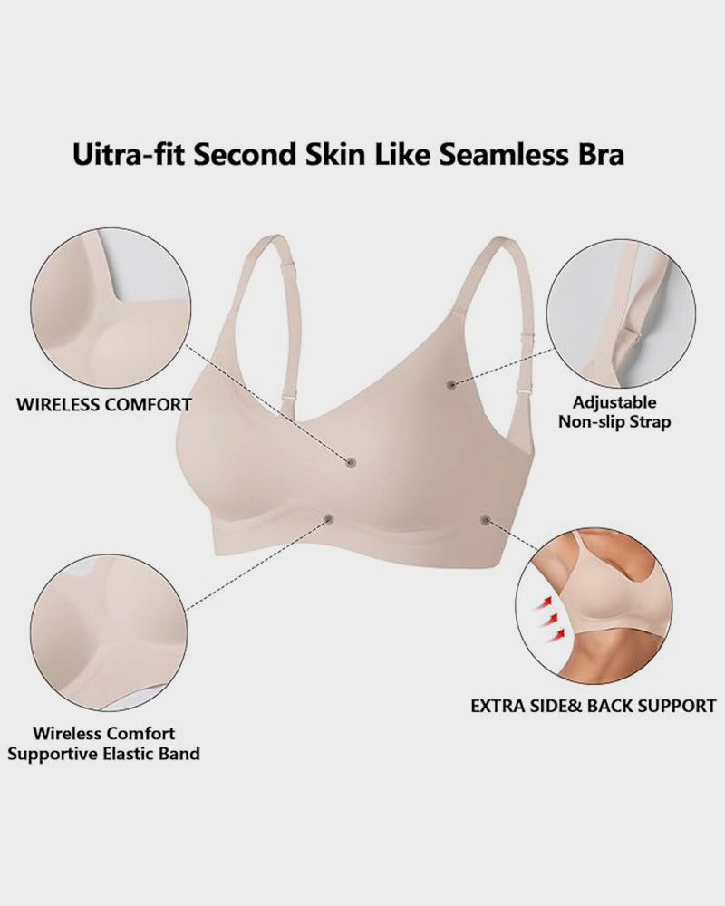 Lumisensy® Seamless Soft-Support Push-Up Bra