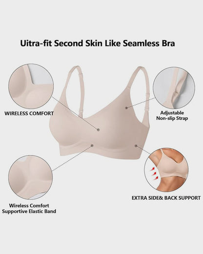 Lumisensy® Seamless Soft-Support Push-Up Bra