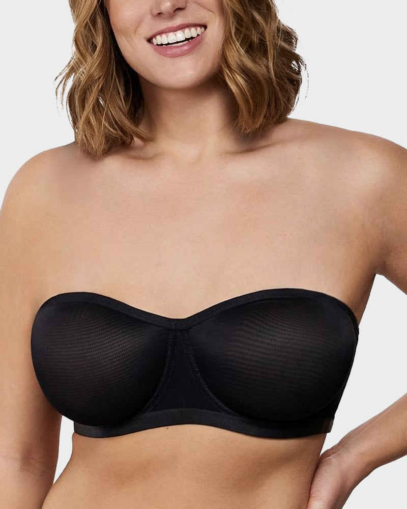 Lumisensy® Strapless Mesh Underwire Balconette Bra