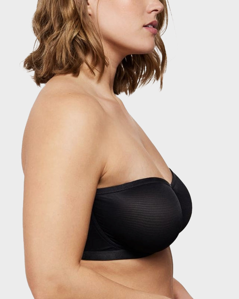 Lumisensy® Strapless Mesh Underwire Balconette Bra
