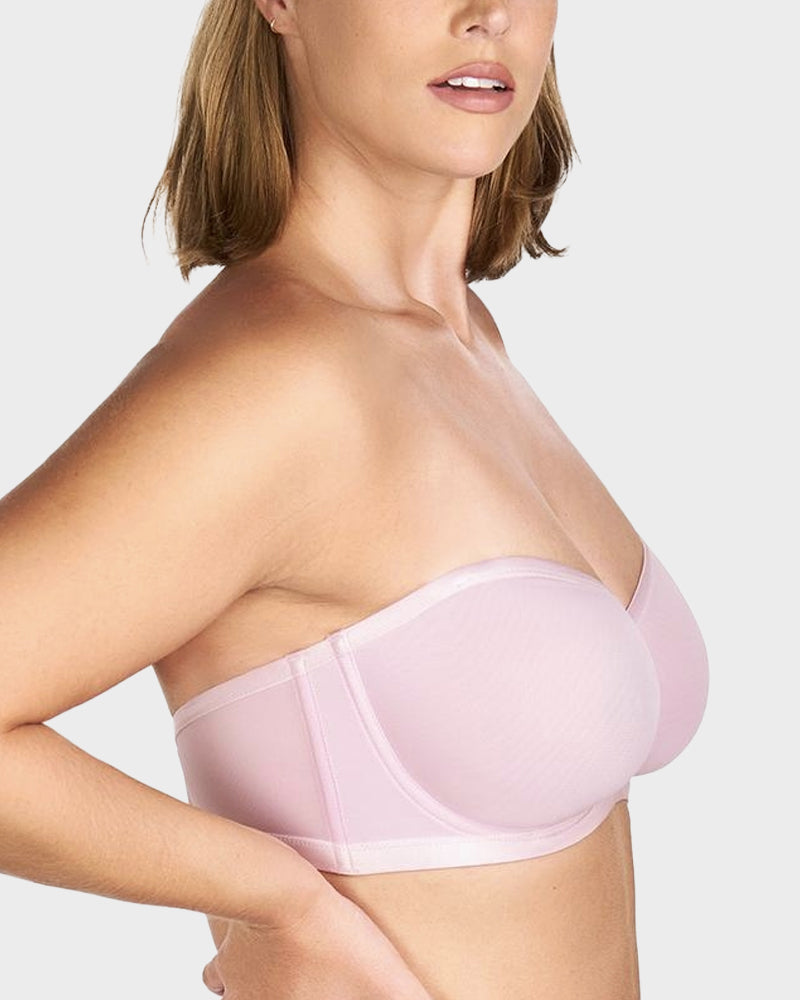 Lumisensy® Strapless Mesh Underwire Balconette Bra