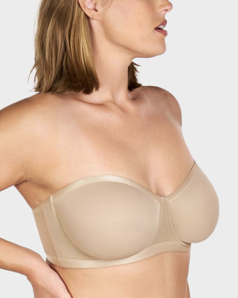 Lumisensy® Strapless Mesh Underwire Balconette Bra