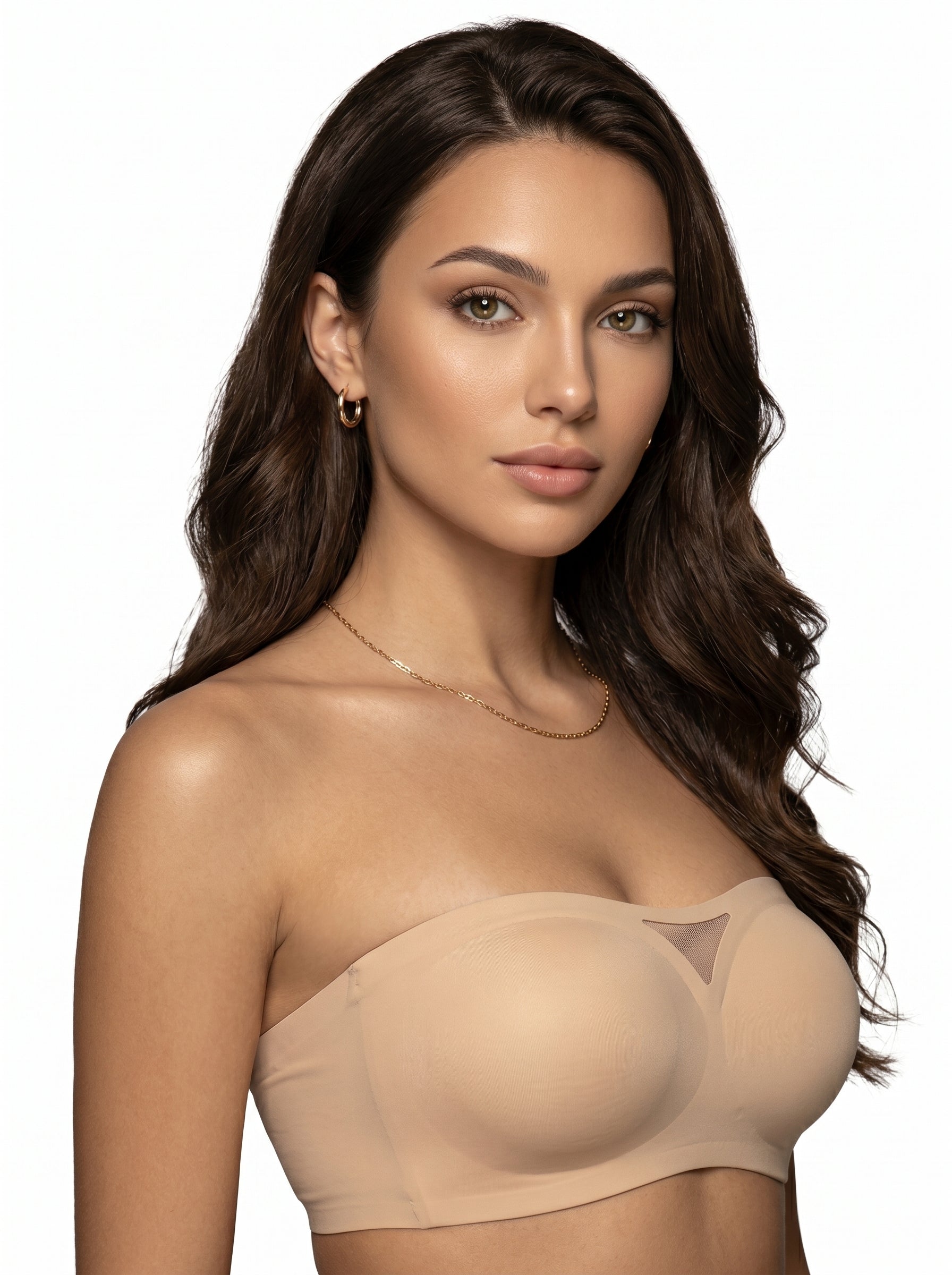 Strapless Sensation Bra with Removable Pads in BLACK - Strapless Support | Lumisensy