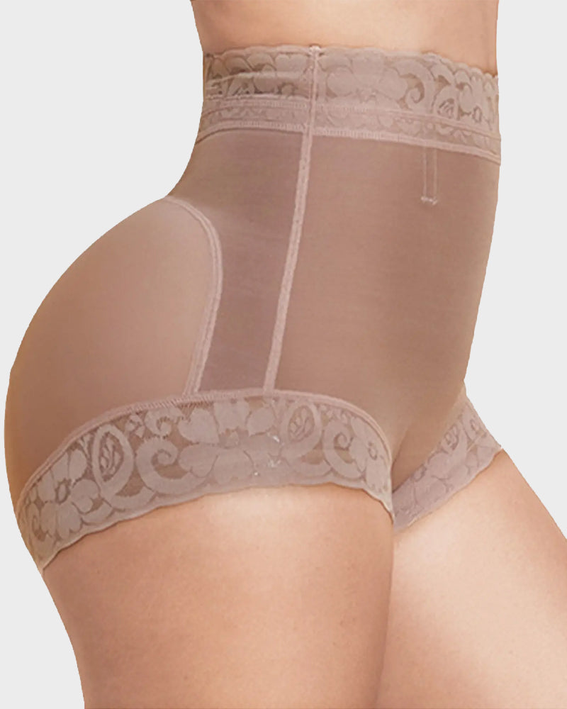 Butt Lifter Smoothing Brief in Rosy Brown - Everyday Comfort | Lumisensy