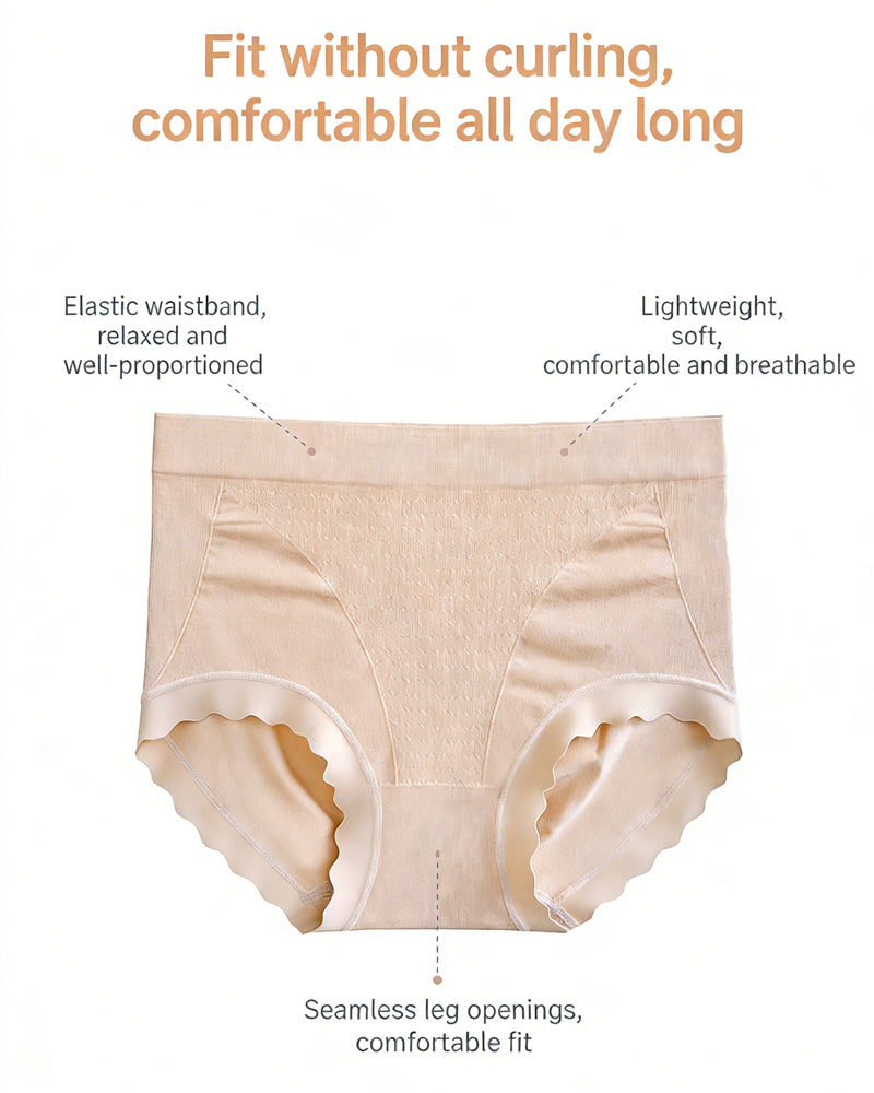 Luxurious Silk Hip-Lift Panties in Brown - Seamless Invisible | Lumisensy