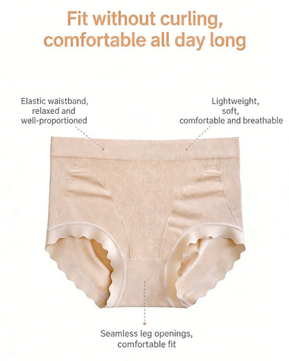 Luxurious Silk Hip-Lift Panties in Brown - Seamless Invisible | Lumisensy