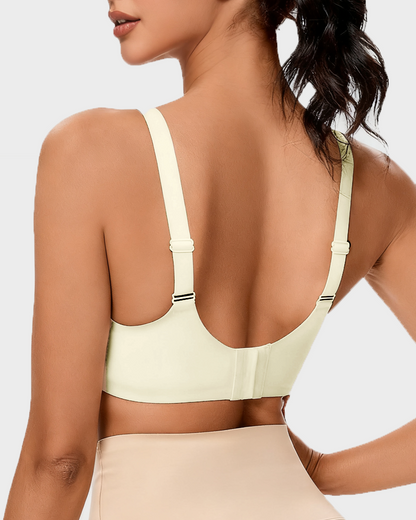 Comfort Support Push-Up Wireless Bra in White - Wireless Comfort | Lumisensy