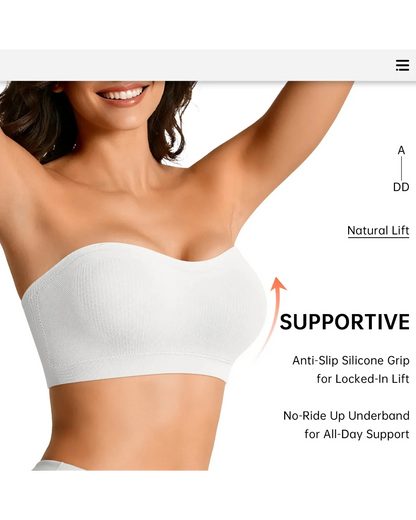 Lumisensy® Multiway Wireless Bandeau Bra – Stay Put Comfort Plus Size