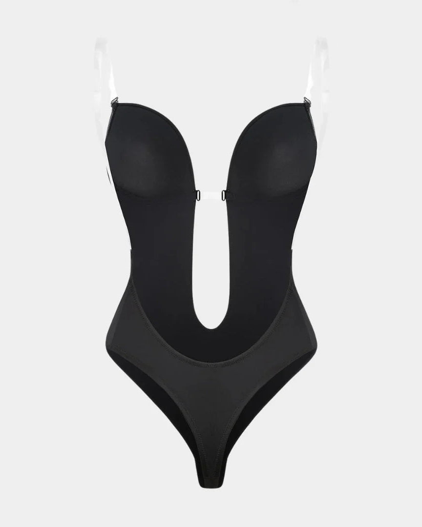 Lumisensy® Shapewear Halter Strap Deep U Sculpting Backless Bodysuit