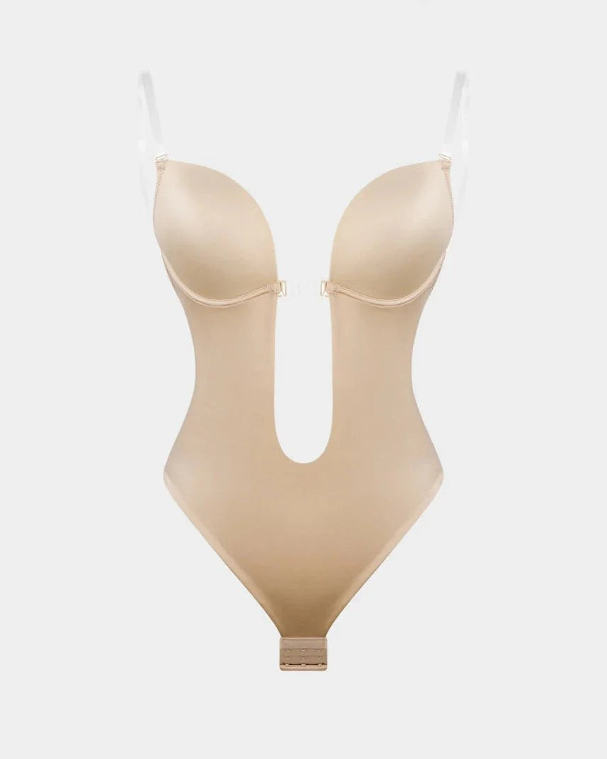 Lumisensy® Shapewear Halter Strap Deep U Sculpting Backless Bodysuit