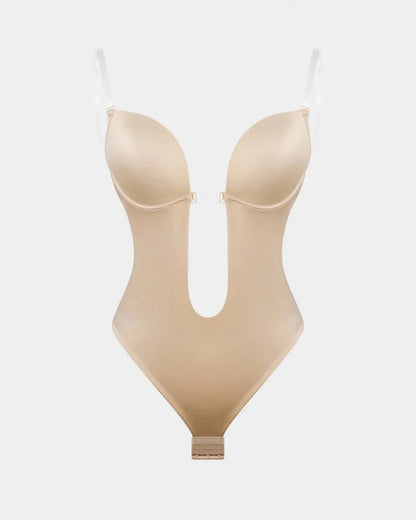 Lumisensy® Shapewear Halter Strap Deep U Sculpting Backless Bodysuit