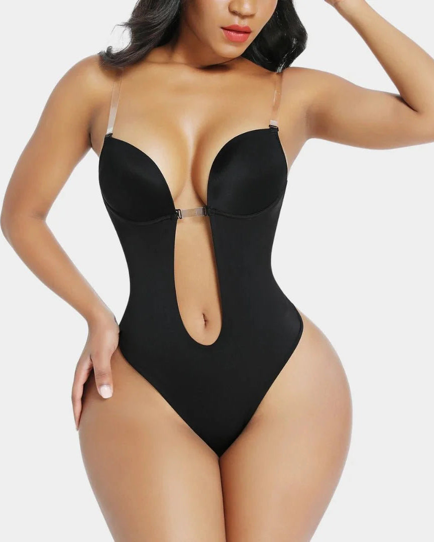 Lumisensy® Shapewear Halter Strap Deep U Sculpting Backless Bodysuit
