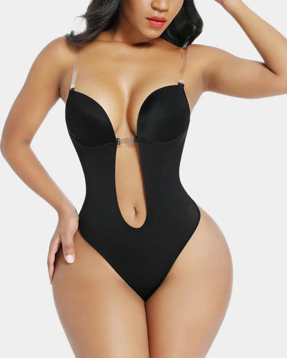 Lumisensy® Shapewear Halter Strap Deep U Sculpting Backless Bodysuit