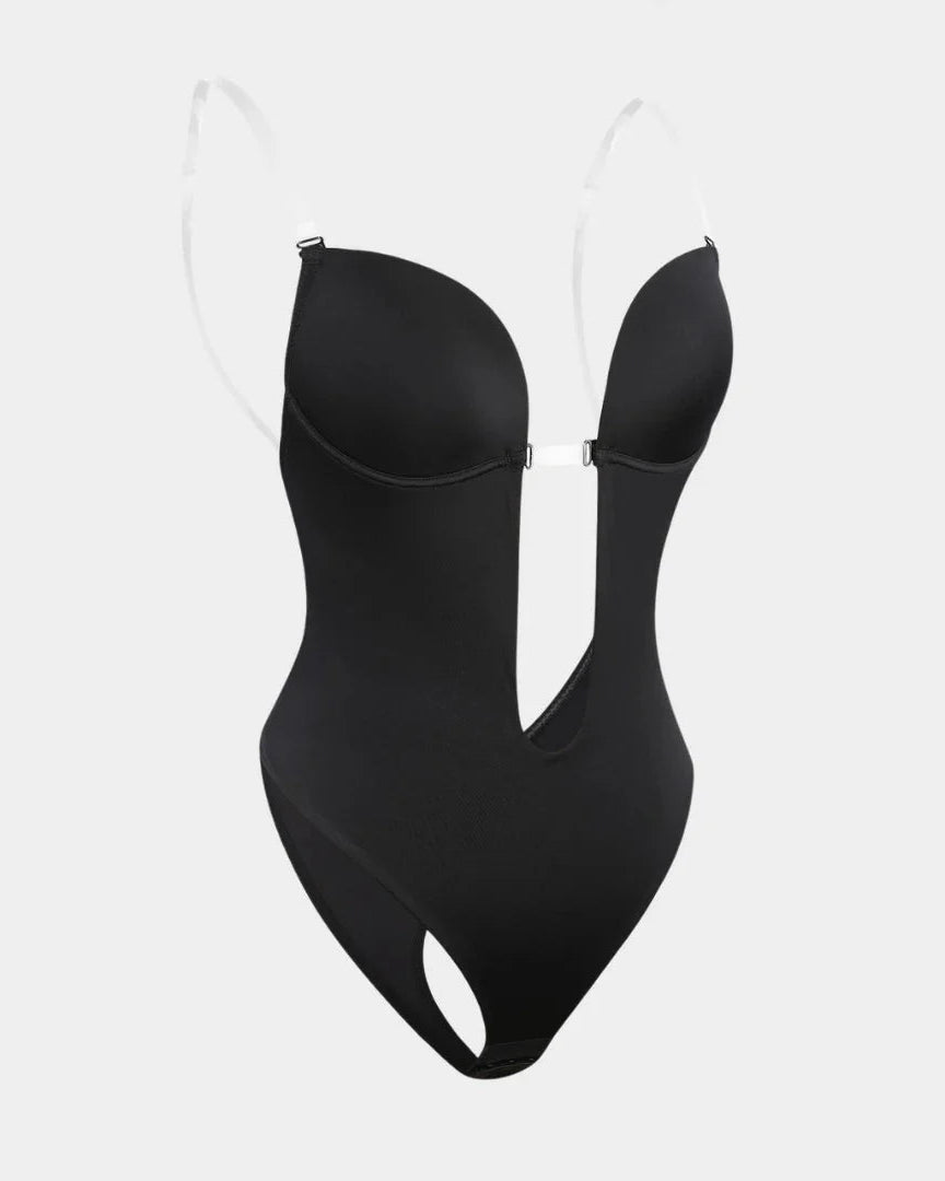 Lumisensy® Shapewear Halter Strap Deep U Sculpting Backless Bodysuit