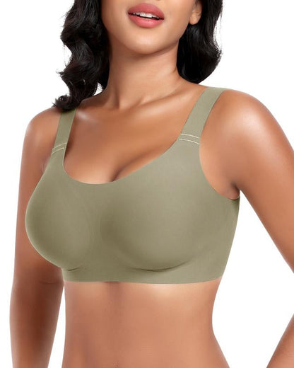 Wire-Free Push-Up Seamless Full-Cup Bra in Skin - Wireless Comfort | Lumisensy