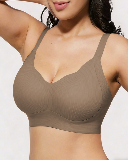 Comfort Wireless Vest Bra in Coffee - Wireless Comfort | Lumisensy