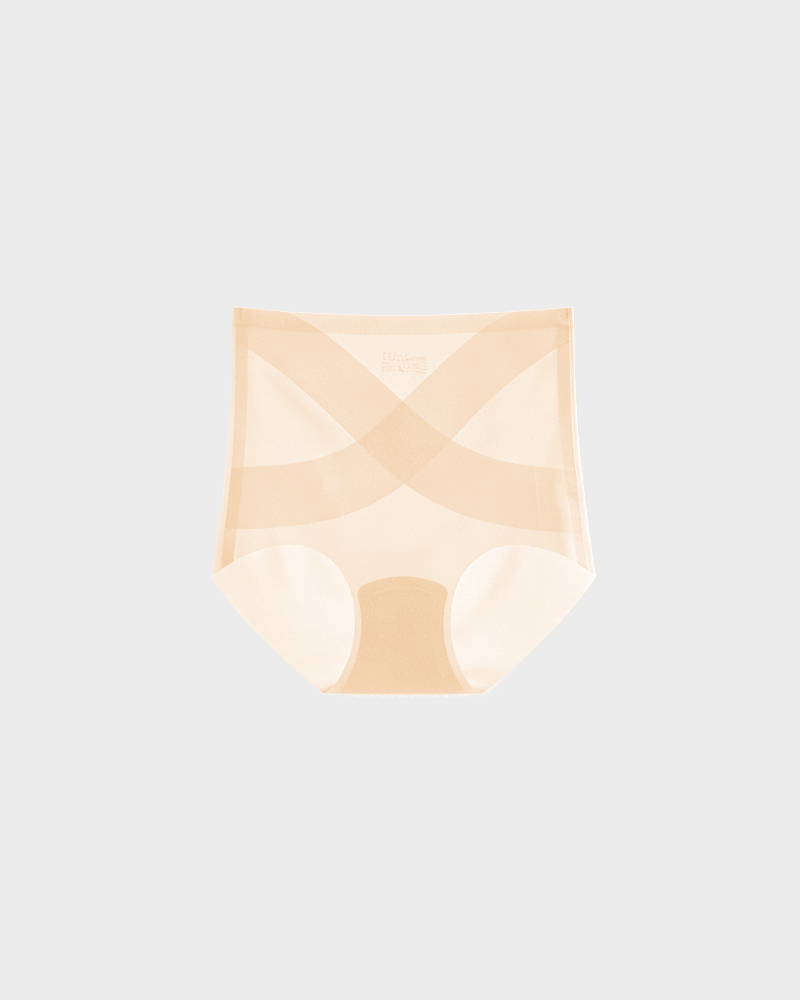 Cool Seamless High-Waist Briefs in Skin - High Waist Control | Lumisensy