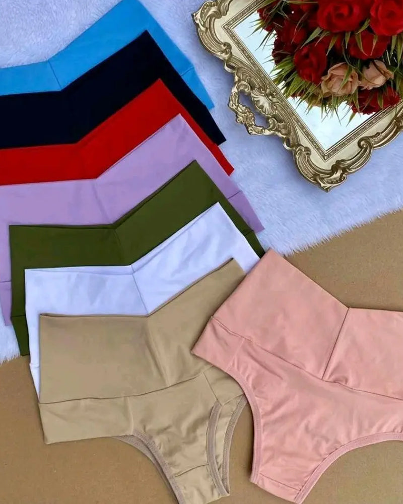 Confident Tummy-Control Stretch Briefs in Red - Tummy Control | Lumisensy