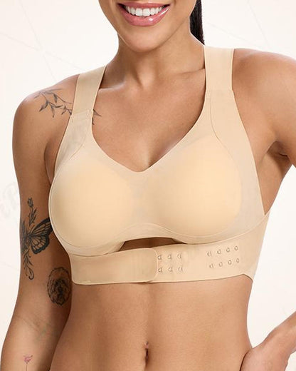 Confident Push-Up Sports Bra in Nude - Everyday Comfort | Lumisensy