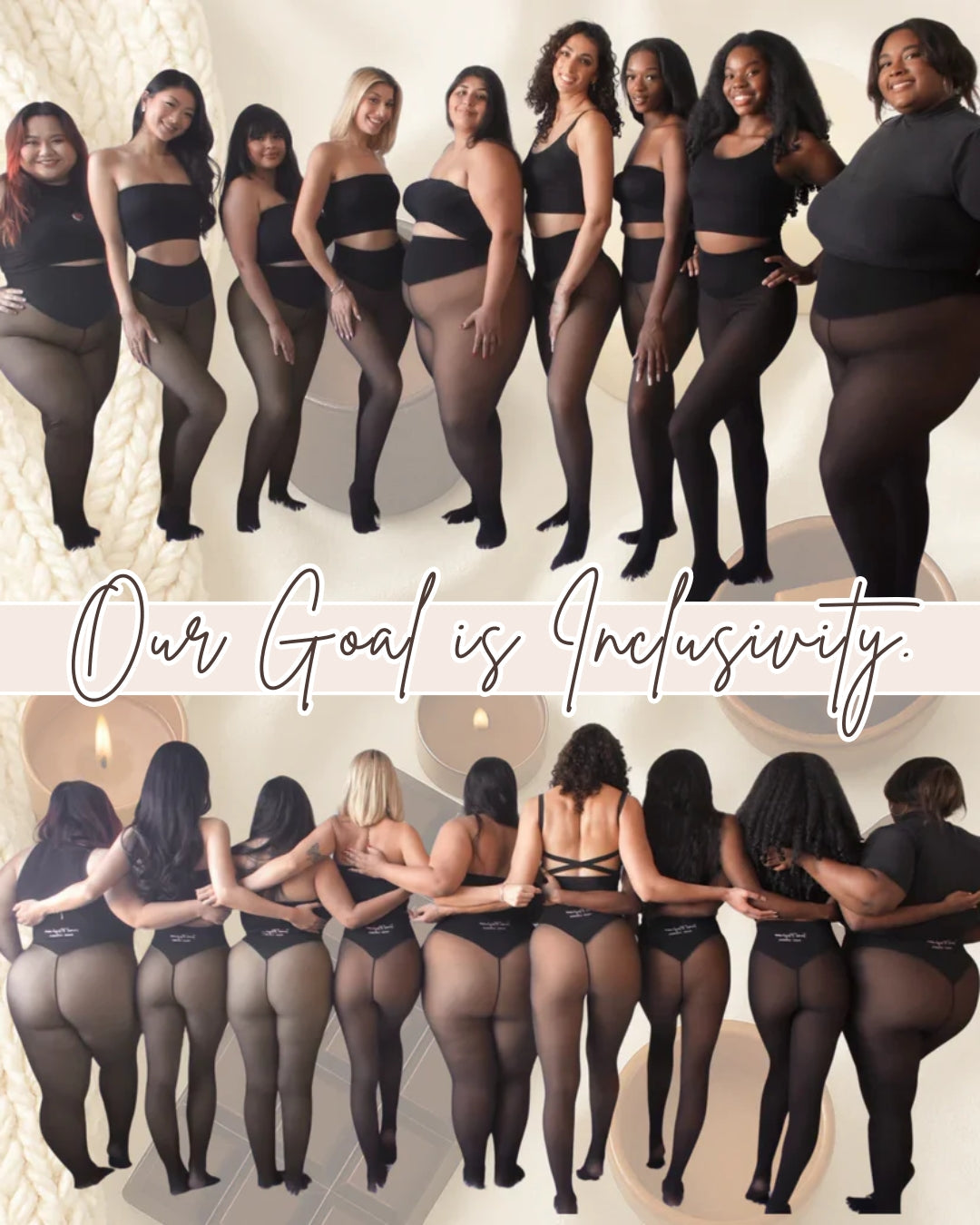 Snatched One-Seam Sheer Fleece Leggings in Vanilla Light - Everyday Comfort | Lumisensy