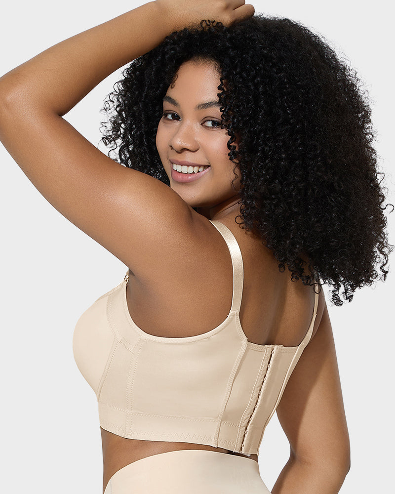 Confident Push-Up Full-Cup Bra in Brown - Everyday Comfort | Lumisensy