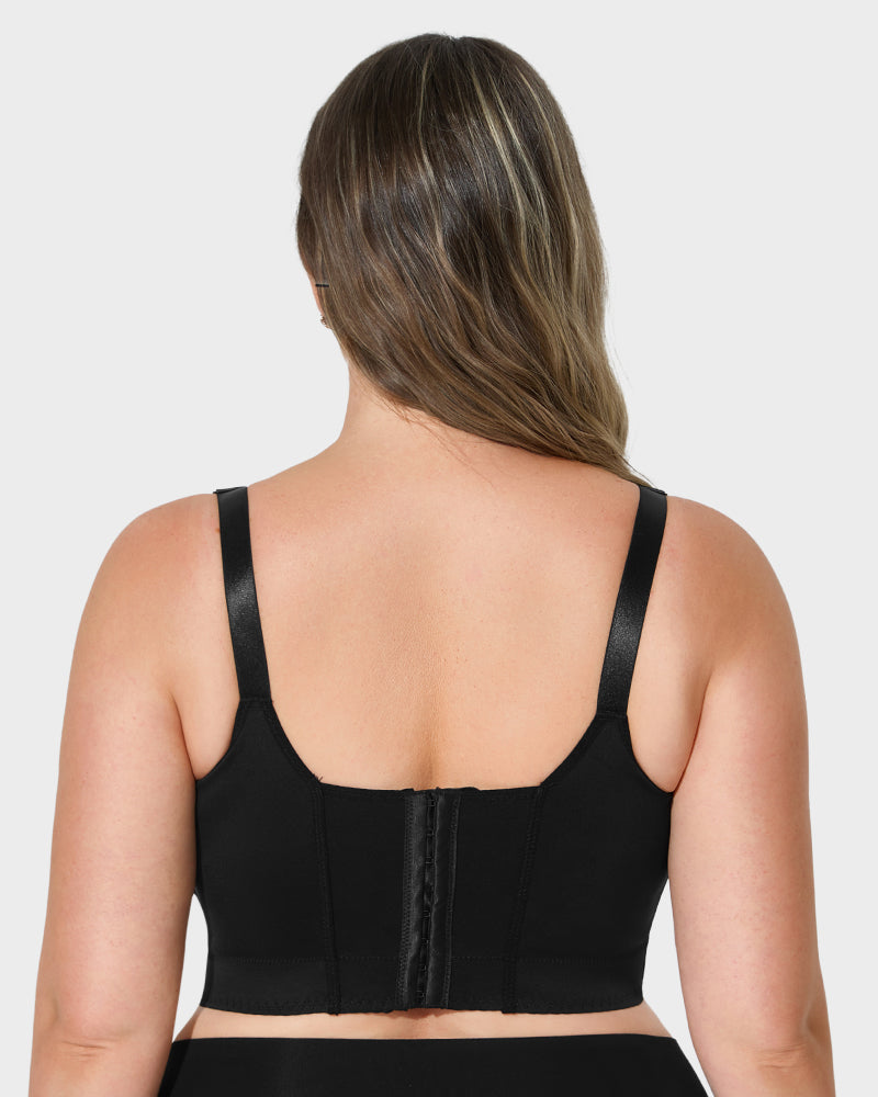 Confident Push-Up Full-Cup Bra in Black - Everyday Comfort | Lumisensy