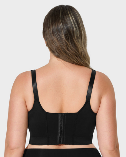 Confident Push-Up Full-Cup Bra in Black - Everyday Comfort | Lumisensy