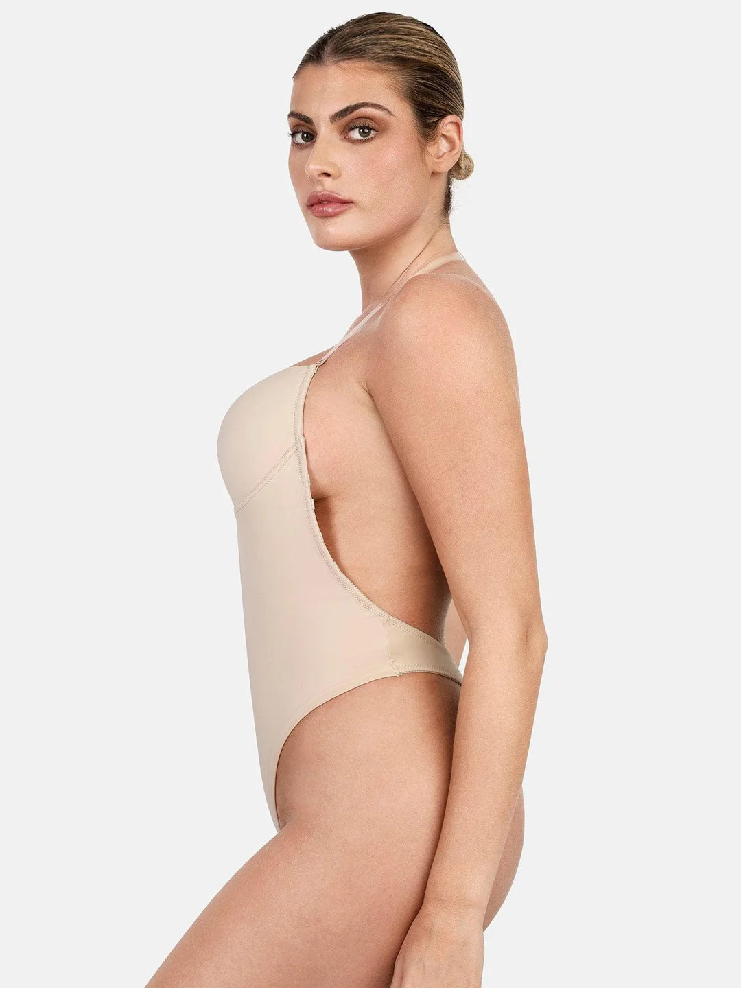 Lumisensy® Shapewear Halter Strap Deep U Sculpting Backless Bodysuit