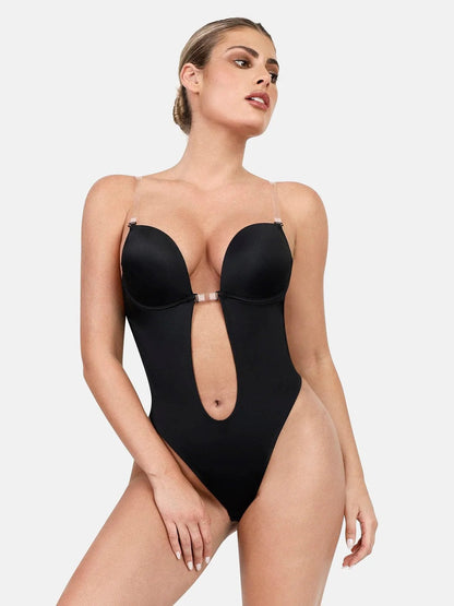 Lumisensy® Shapewear Halter Strap Deep U Sculpting Backless Bodysuit