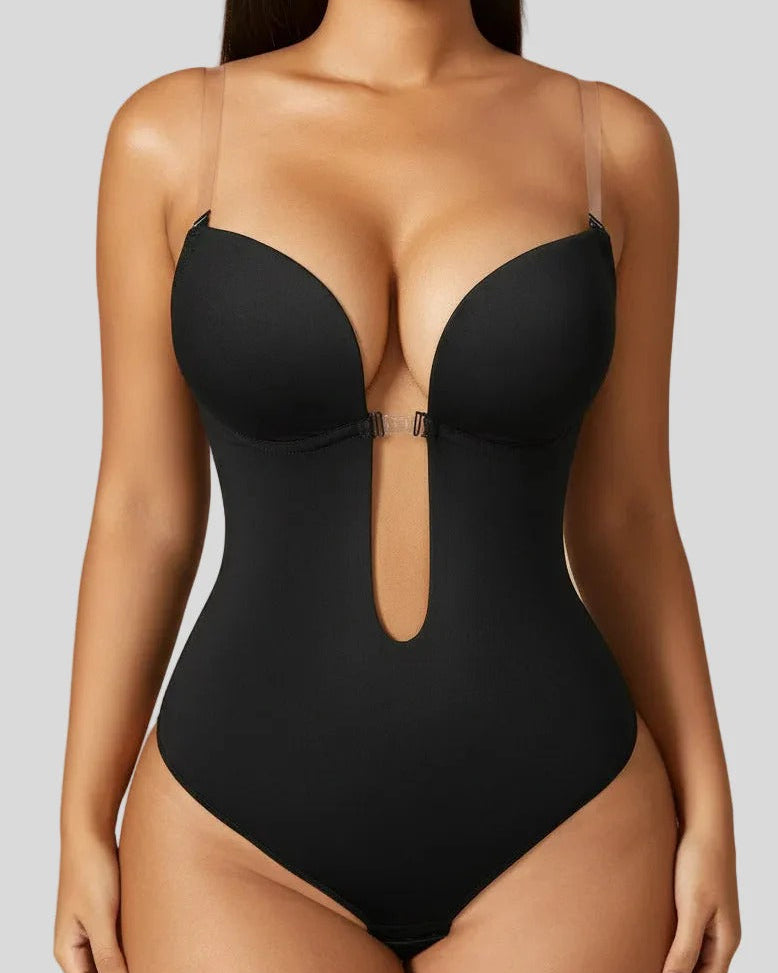 Lumisensy® Shapewear Halter Strap Deep U Sculpting Backless Bodysuit
