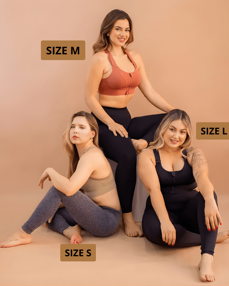 Lumisensy - Lumisensy® Active Zip Front Sports Bra - BLACK - S - Lumisensy® Active Zip Front Sports Bra