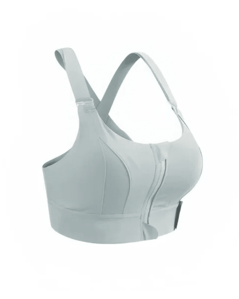 Lumisensy - Lumisensy® Active Zip Front Sports Bra - BLUE - S - Lumisensy® Active Zip Front Sports Bra