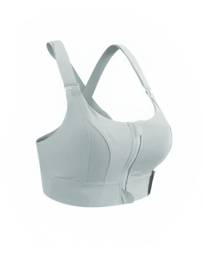 Lumisensy - Lumisensy® Active Zip Front Sports Bra - BLUE - S - Lumisensy® Active Zip Front Sports Bra