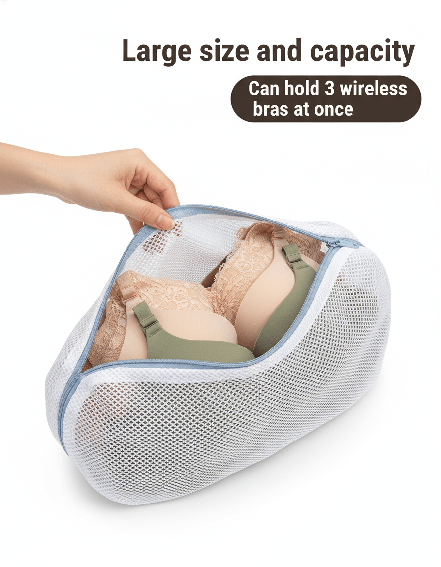 Bra Laundry Bag in Gray - Bra Protector | Lumisensy
